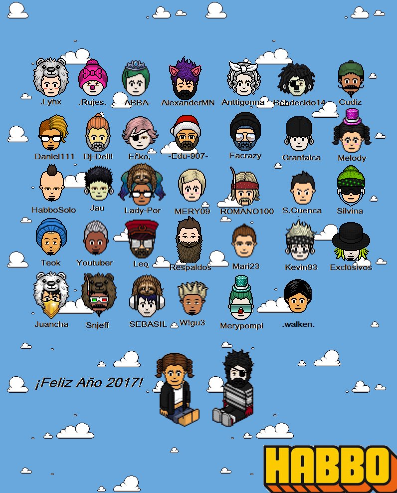 Habbo_Jeank's tweet photo. ¡Feliz Año 2017 a cada una de las personas que estuvieron siempre ahí y que te aportan cosas excelentes en la vida! 
(Faltaron XD) Gracias!! https://t.co/SujBAlyvGJ