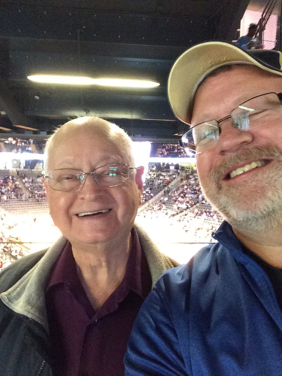 Wendell Odom on Twitter: "Me n dad at his 1st #GATech hoops game; a fan for  80 yrs. #togetherweswarm… "