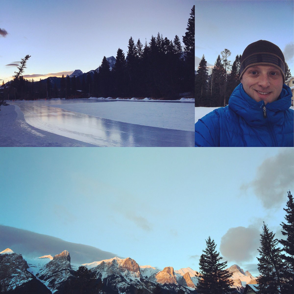 Caught the sunrise on the walk to the office this AM. Great way to finish off 2016 #Canmore #happynewyear2017