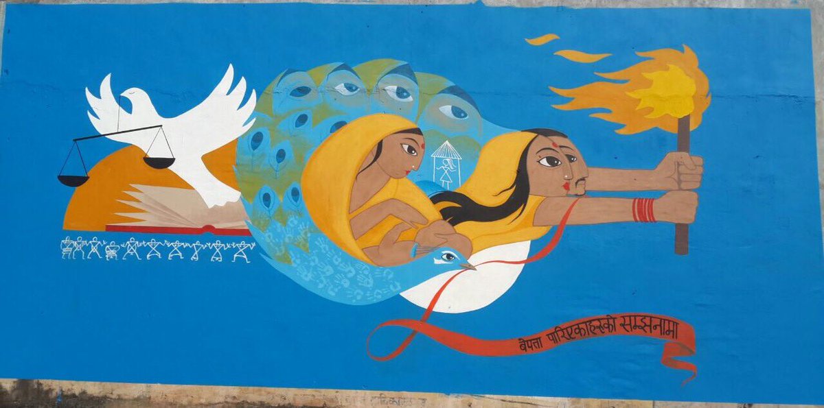 RamBhandariNEP's tweet photo. Best wishes and best entry to new year 2017! Salute to the best arts of the campaign and solidarity for all rights #struggle #Memory2action https://t.co/kolc158Yxr