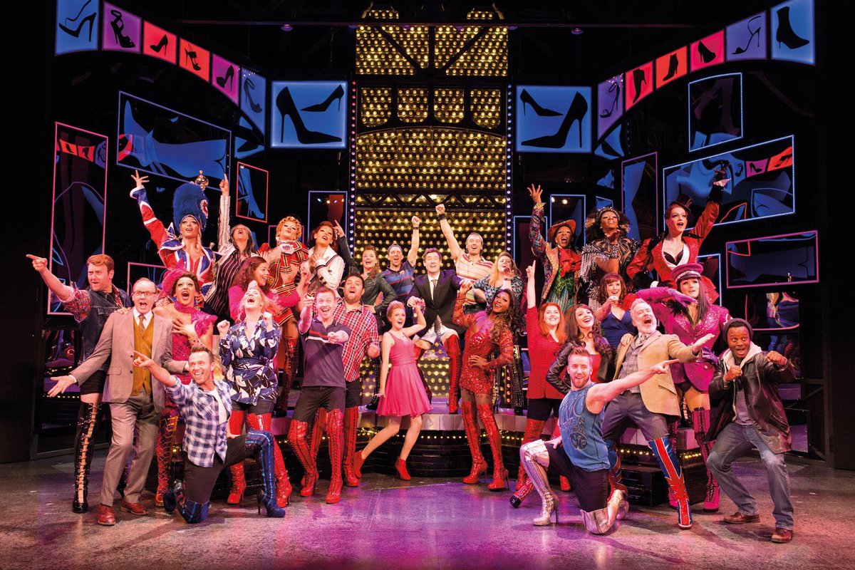 thedavidhunter's tweet photo. A HUGE well done to the cast and company of @KinkyBootsUK for smashing through that big old week! WE DID IT!!
#itsnotjustafactory https://t.co/V7k3i8jyXO