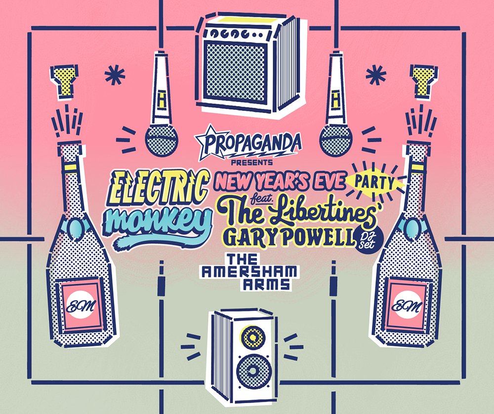 electmonkey's tweet photo. We’re so excited for our huge NYE Party tonight w/ @gdogg27 from @libertines Guarantee entry now with a ticket! 
https://t.co/IfTze7mVBn https://t.co/xBv4kzU0eu