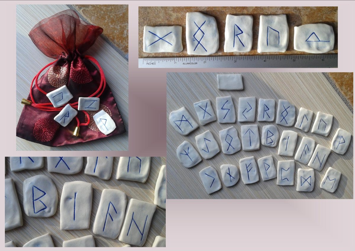dragonchimes's tweet photo. Porcelain Oracle Rune Set https://t.co/byE2kx4Dvi handmade #runes #Vikings #oracle #runeset #porcelain #ceramics #pottery https://t.co/2CrpMuIAur