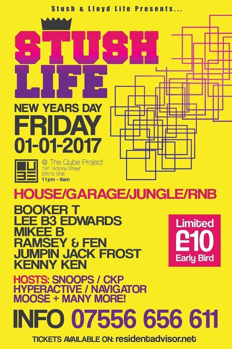 🍾NEW YEARS🍾
<a href="/Stushparty1/">Stush Party1</a> 👉🏽LIFE👈🏽
tkt 👉🏽 buff.ly/2iA7t7E 
@DjBookerT <a href="/djjjfrost/">Jumpin Jack Frost</a> <a href="/KennyDJKen/">Kenny Ken</a> <a href="/ckpthamayor/">ckpthamayor</a> @mcmoose6000 <a href="/Hyperactivemc/">Hyperactive MC</a>