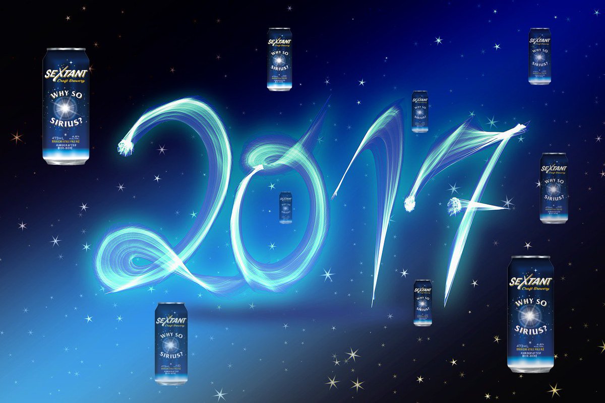 Your friends <a href="/SextantBeer/">Sextant CraftBrewery</a> wish  you and yours a Happy and Healthy 2017 !   We hope you spend some of it exploring Ontario #CraftBeer.