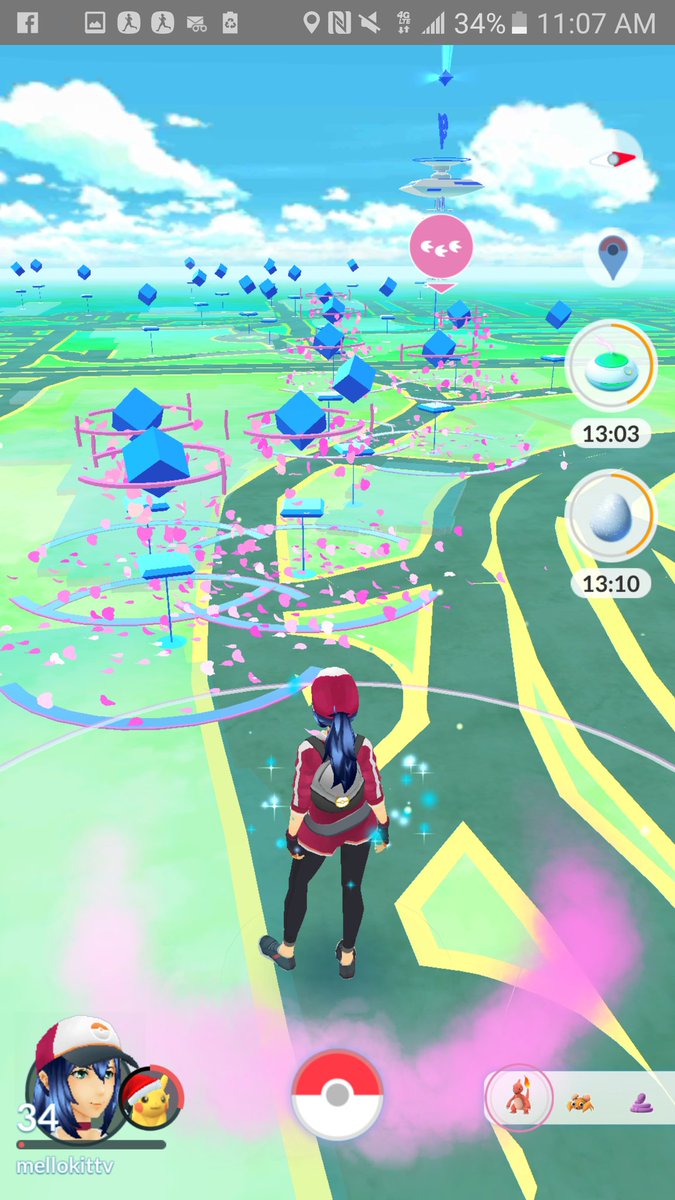 melloskitty's tweet photo. Happy New Year's Eve from @DisneylandDTD.๐ Thank you, #newidentity987 for dropping 8 lures! It's LIT!๐ฅ๐ฅ๐ฅ #NYE #DTD #luresfordays #pokemongo https://t.co/6oXIDc4MdU