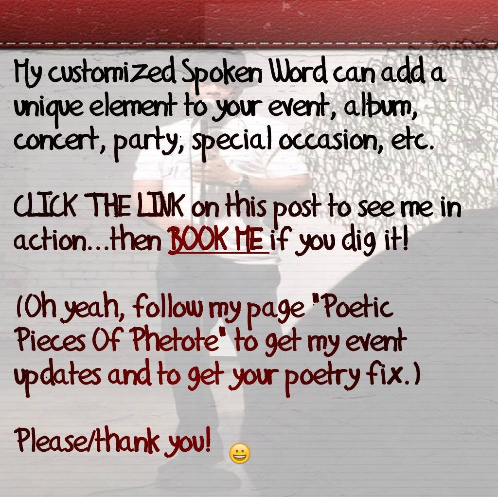 Phetote's tweet photo. YOU SHOULD SEE THIS!
https://t.co/XBgiYsLOmu
#Phetote #Mshairi #Poet #Songwriter #Author #Actor #Curator #Host https://t.co/LCjxhrtc8g