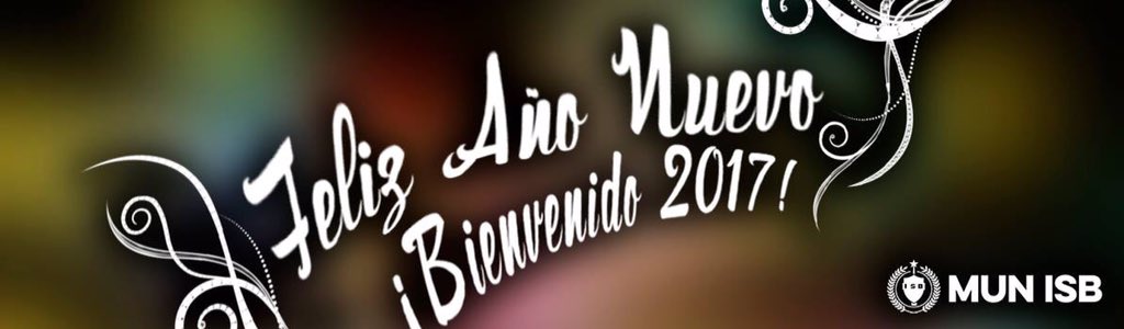 IsbMun's tweet photo. Se aproxima el nuevo año y con el, nuevas oportunidades.
¡Feliz Año Nuevo 2017!
#MUNISB #MakeTheDifference https://t.co/jz5bPPoF1U