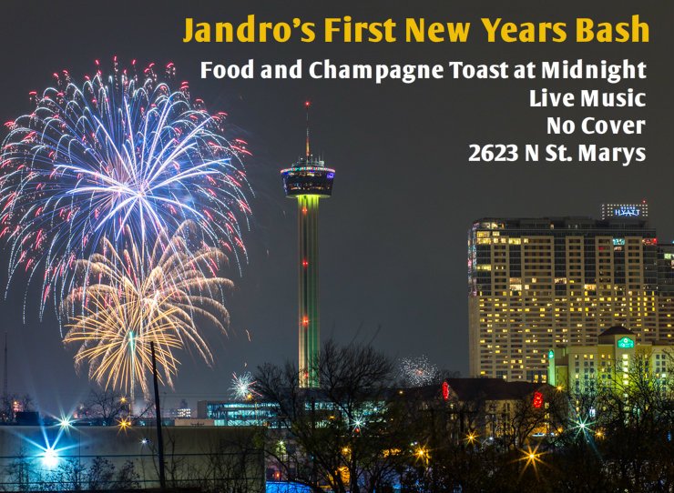 JandrosTx's tweet image. Come Spend New Years with Us!!

#Jandrostx #HNY2017 #Freshcocktails #satx