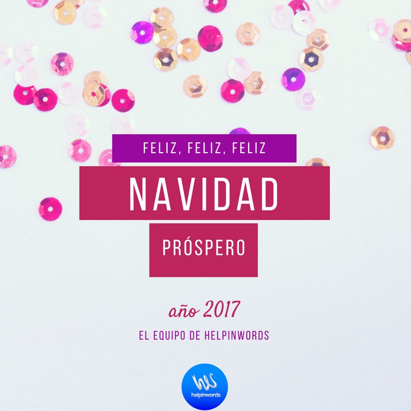 helpinwords's tweet photo. ¡El equipo de #helpinwords os desea un próspero año 2017! https://t.co/ZRaPxJsY85