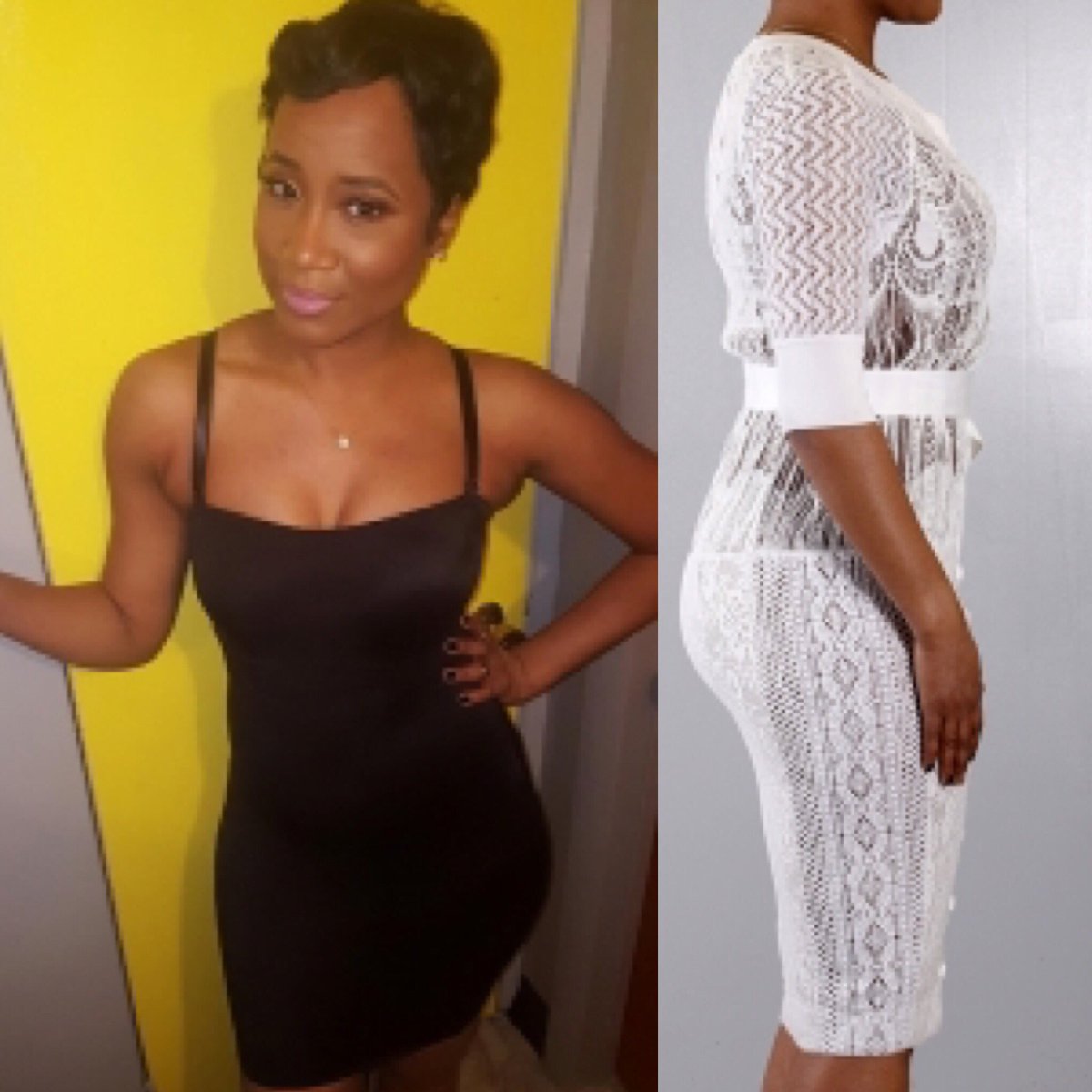 TCFineIntimates's tweet image. Best shapewear for the New Year includes our 1 piece bra slip dress📷:@blackmondedan42 👗Knit Sheath Fringe Bodice  @ByronLars @sheenmagazine