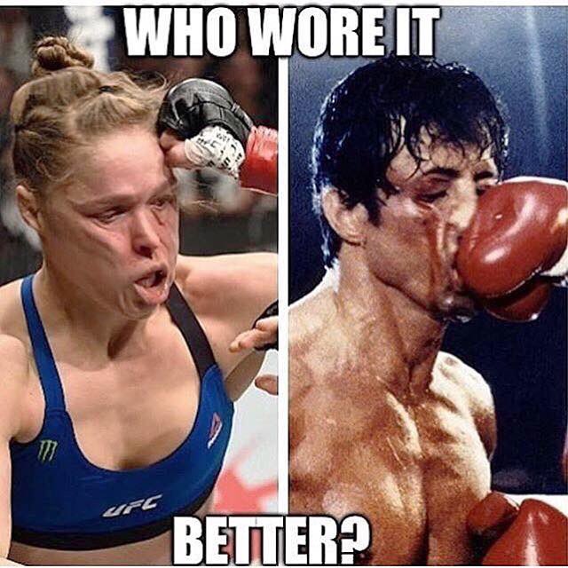 JoelReyes1981's tweet photo. @RondaRousey #rouseyvsnunes #RondaReturns #RondaIsBack @TheSlyStallone https://t.co/N3UXoXwzqK