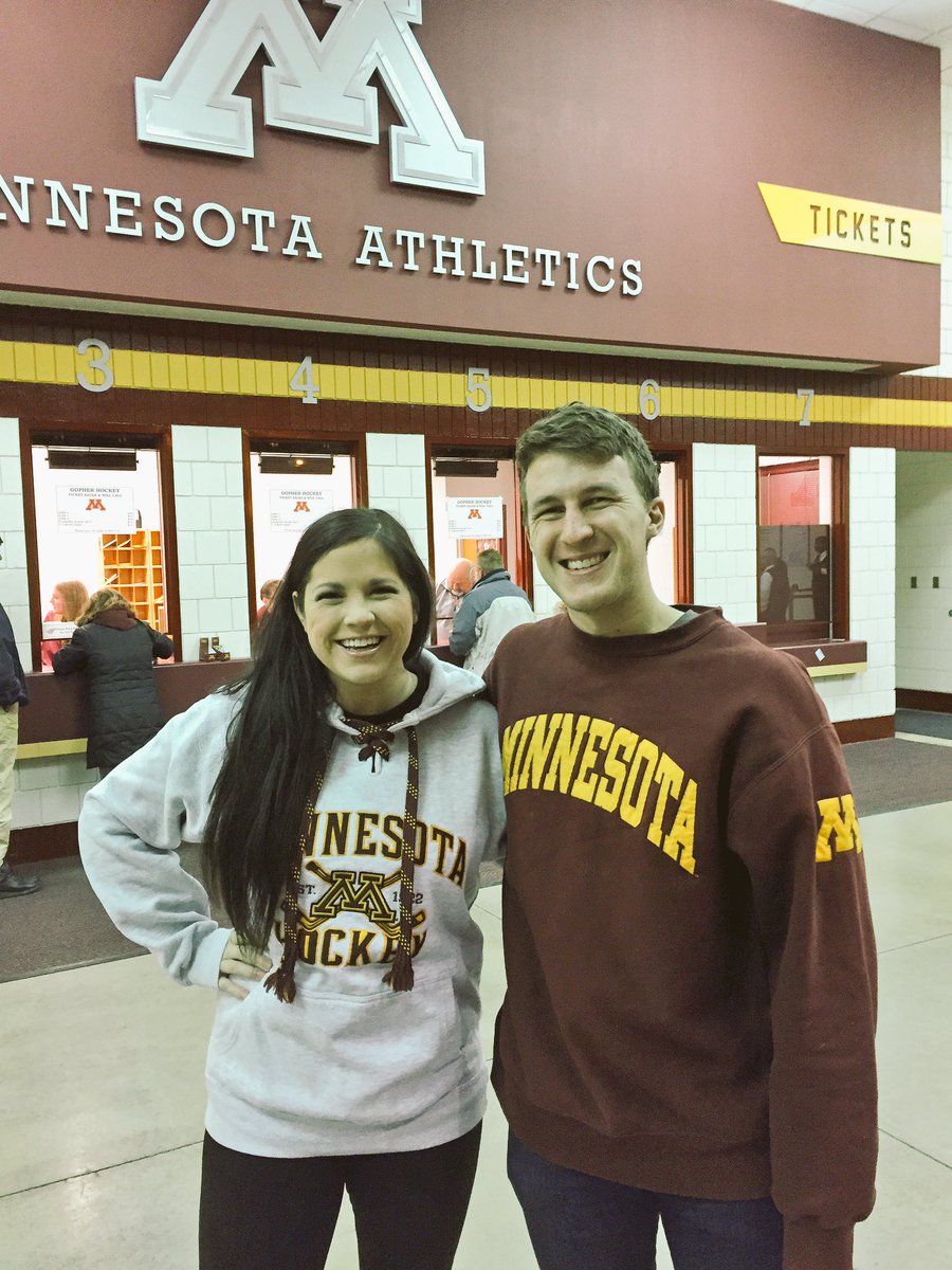 Stucynski's tweet photo. At the Mariucci Classic with the family #prideonice https://t.co/PFUw7meVJi