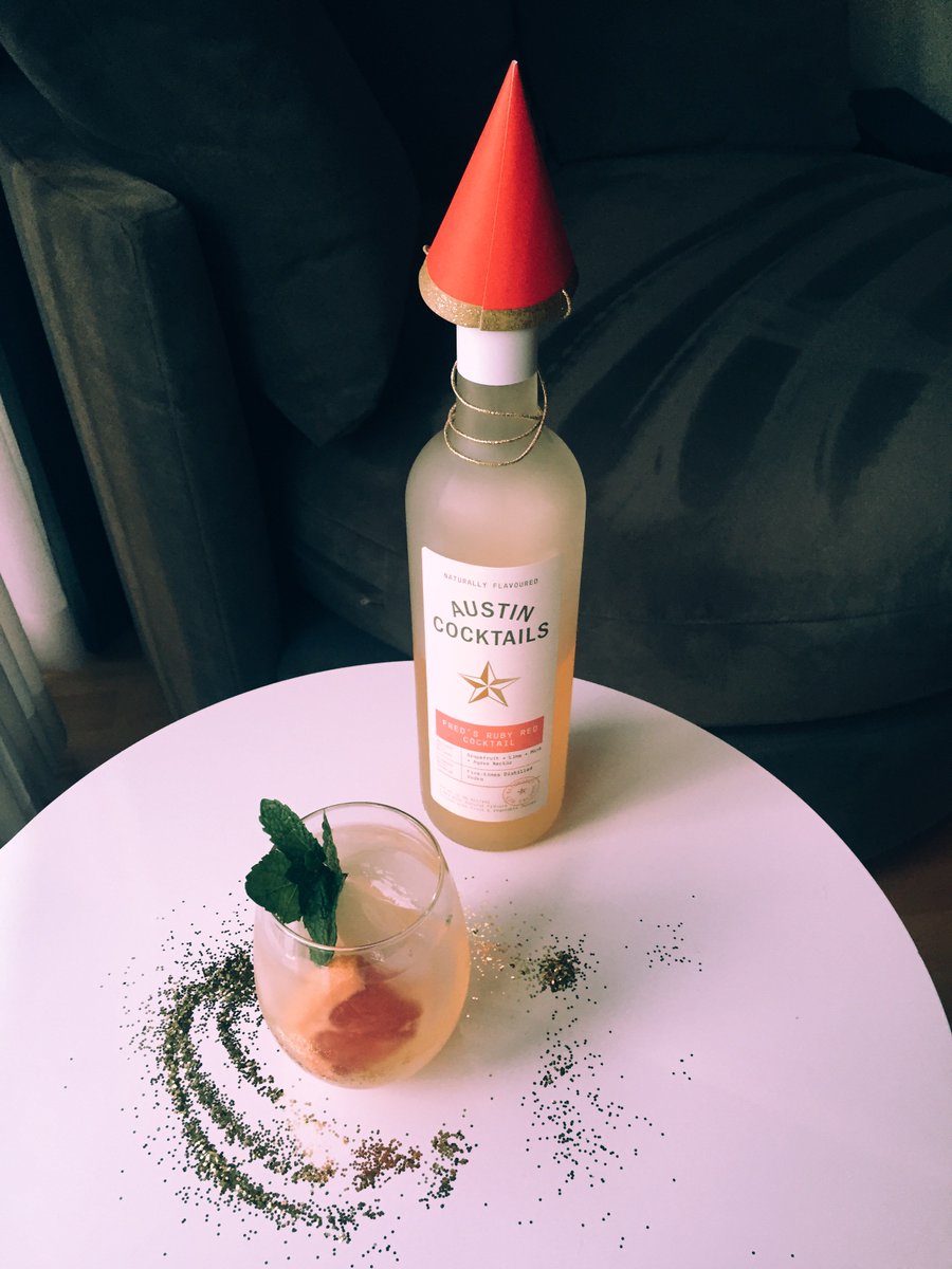 Fred's party hat is on.  Comin' atcha 2017!  #happynewyear #hello2017 #cocktailtime