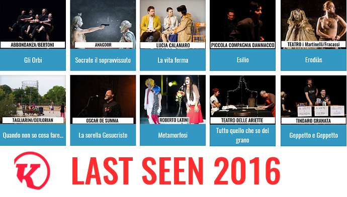 klpteatro's tweet photo. #LastSeen2016. Ecco il conto alla rovescia! @teatro_i @mariobianchi13 @DariaDeflorian @andrea_alfieri @oscardesumma2 https://t.co/en0rM25Qvb https://t.co/5SCyNn8ndQ
