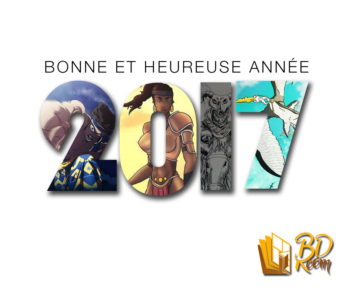 BDRoomOfficial's tweet photo. BONNE ET HEUREUSE ANNEE 2017 #bdroom #HAPPYNEWYEAR #2017 #dream #comics #Africa https://t.co/cXKAC4FYoI