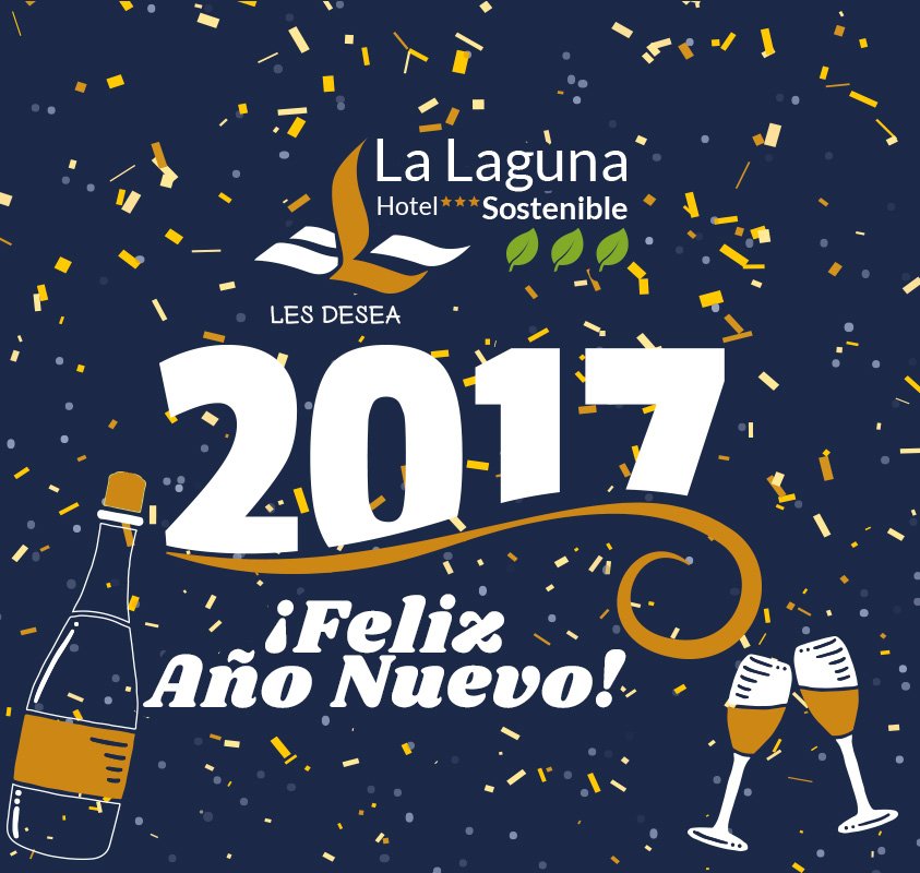 Desde #Hotel #Restaurante La Laguna os deseamos un ¡FELIZ AÑO NUEVO! que en este #2017 se cumplan todas vuestras ilusiones.