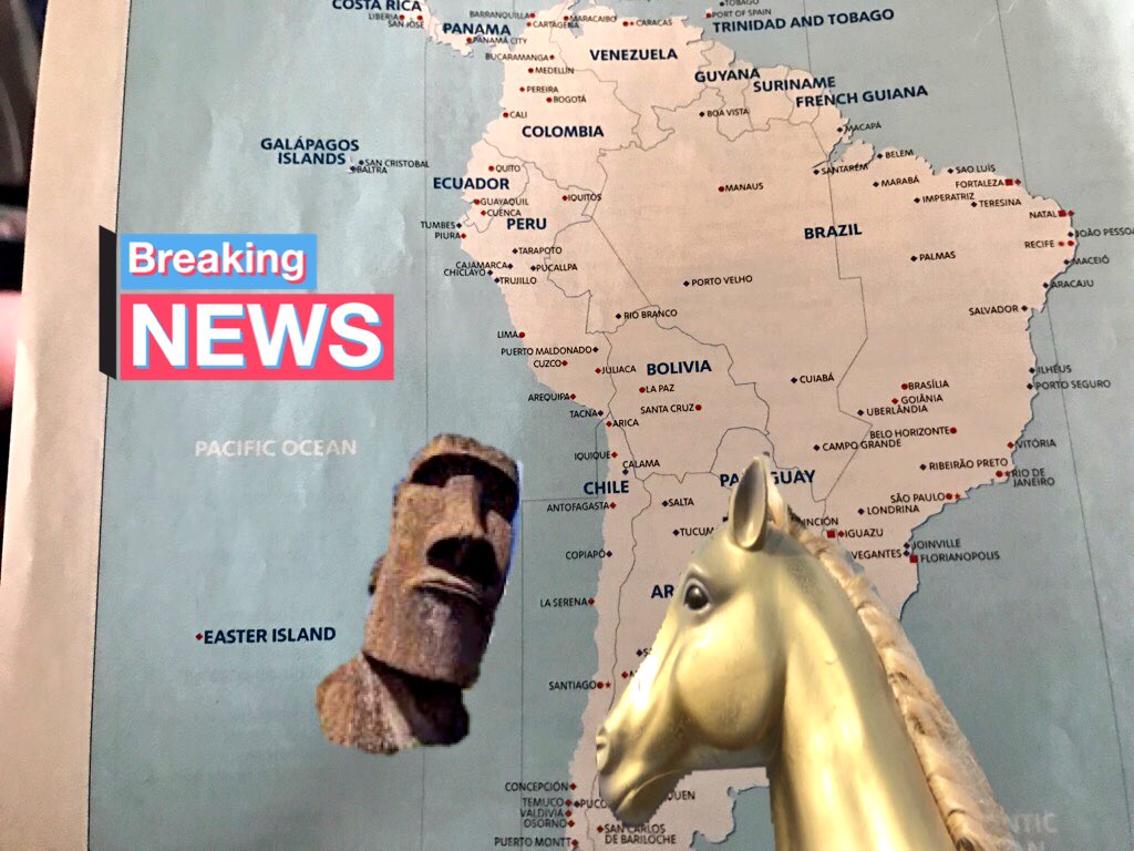 StephanoHorse's tweet photo. #BreakingNews: @StephanoHorse to investigate report #EasterIsland #ragingparty for #HAPPYNEWYEAR #Charge! 🎉🗿🍾🗿🎉🗡🐎🎉🇨🇱 https://t.co/5Ui0SP7CpE