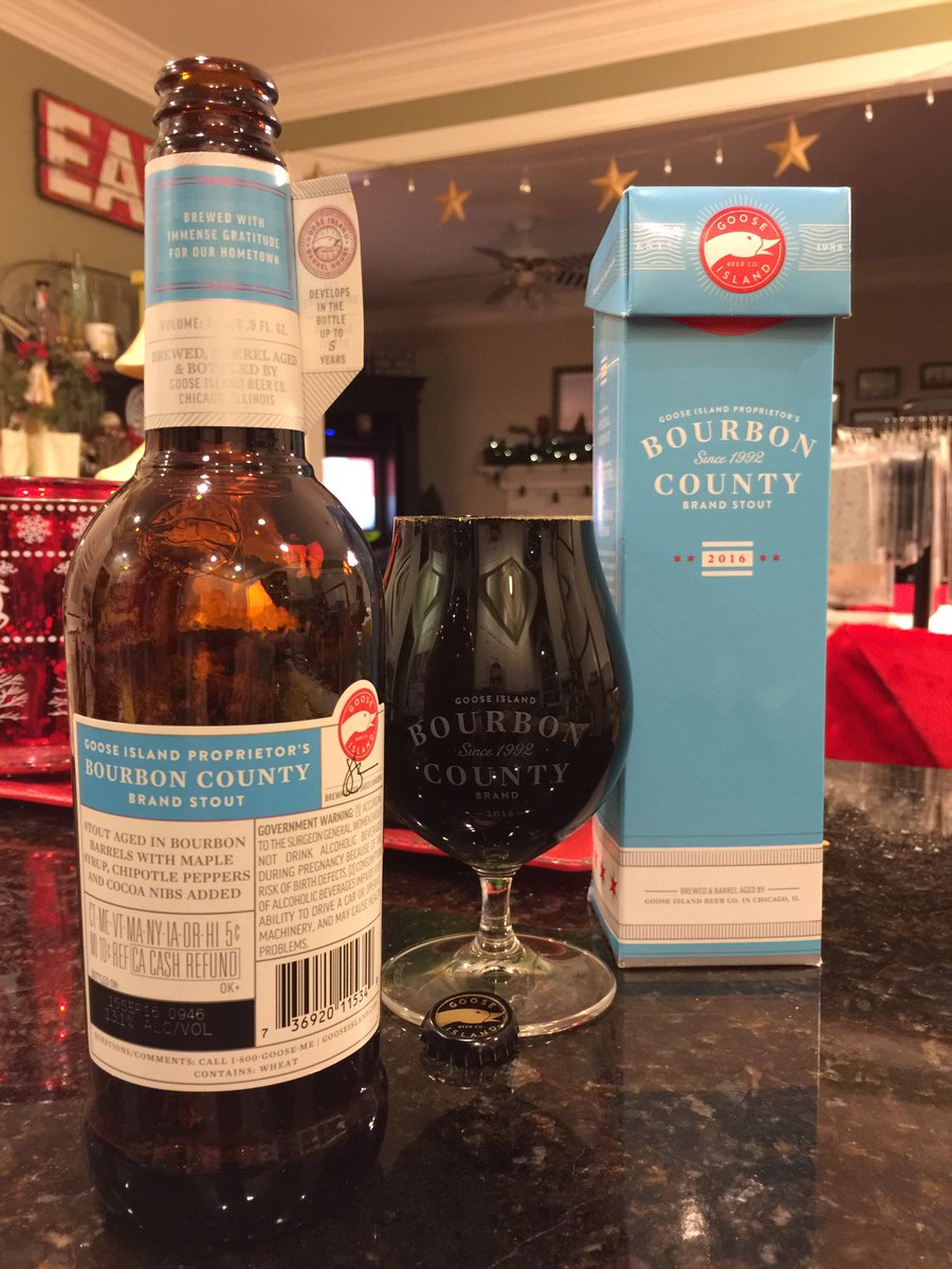 Finally caught a personal whale!@GooseIsland Proprietor's Stout! Ending 2016 with a bang! Can't wait for 2017! Happy New Year! #stout #beer
