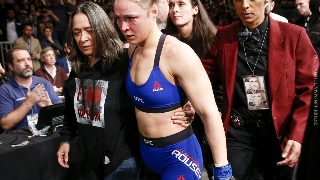 MMAFighting's tweet photo. Ronda Rousey breaks silence following loss to Amanda Nunes with statement https://t.co/VRaXdtRYey https://t.co/aeyzUk4EVA