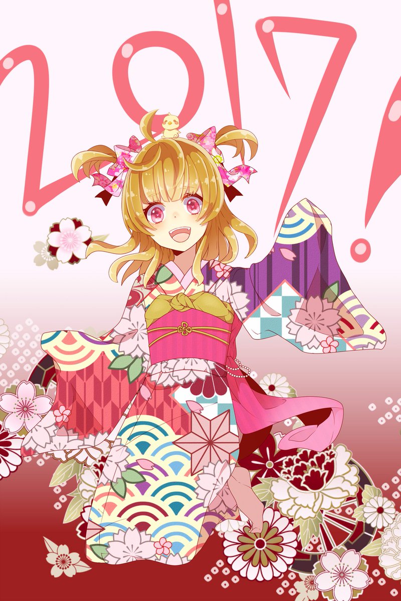 桃杏の絵垢 御用は本垢へ على تويتر Happy New Year 今年も桃杏のイラスト グッズ 本垢 Moa Pink 共々 宜しくお願いいたします W 年賀状イラスト