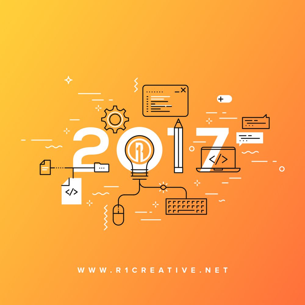 R1Creative's tweet photo. Here's to another lap around the sun - Happy New Year from the R1 Team! See you on the flipside!
#R1Creative #HappyNewYear #2017 https://t.co/FRCvIgM6zK