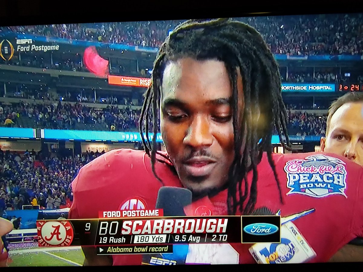 Dwalk42's tweet photo. Man of the night
#CFBPlayoff #youknowbo https://t.co/whyk5T8p9F