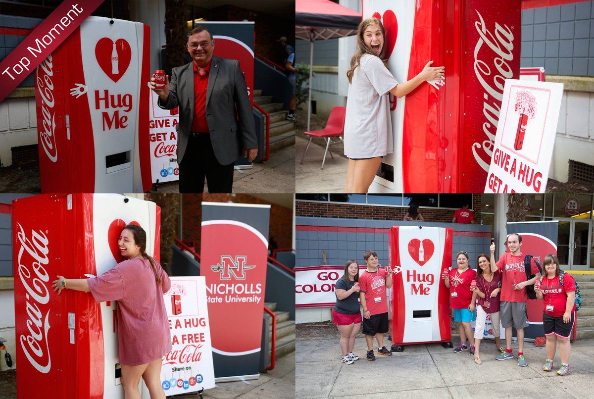 hug coca cola machine