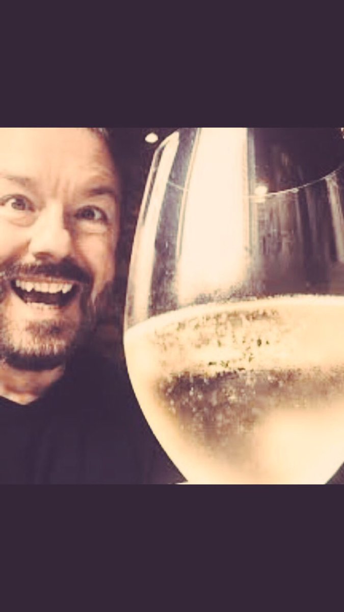 rickygervais's tweet photo. Ha! 
I'm alive and drunk. 
Fuck you, 2016. I win. 
Happy New Year! https://t.co/G1QKOuKqO2