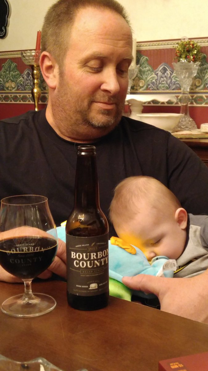 thekropps's tweet photo. Happy New Year! (@GooseIsland) #downforthecount #bourboncounty #sleepybabe #jokesonjokesonjokes https://t.co/sZMsPxjalC