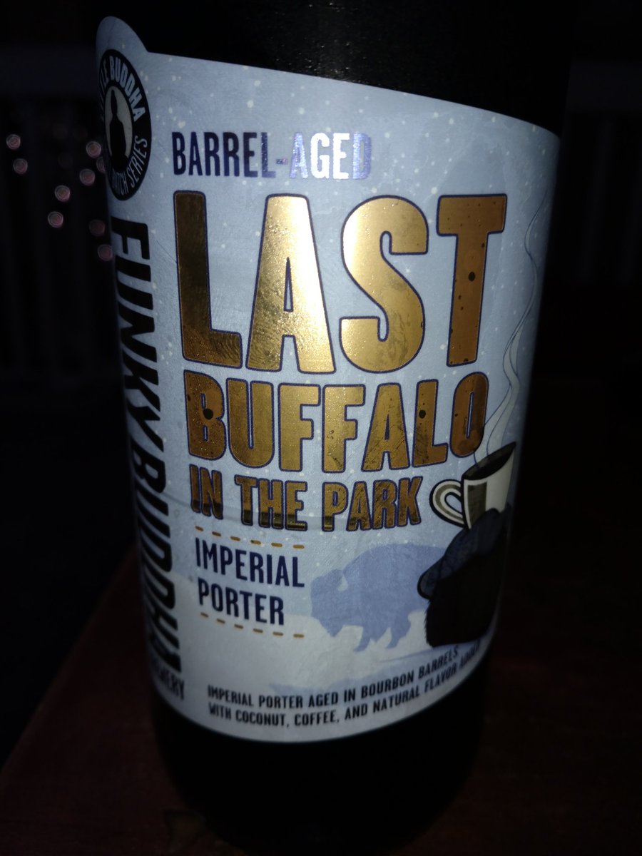 abcbeerpatrickm's tweet photo. Who needs champagne, when you can ring in the New Year with beer. First beer of 2017 is @funkybuddhabrew Last Buffalo in the Park. https://t.co/Z5wBlrkvAX