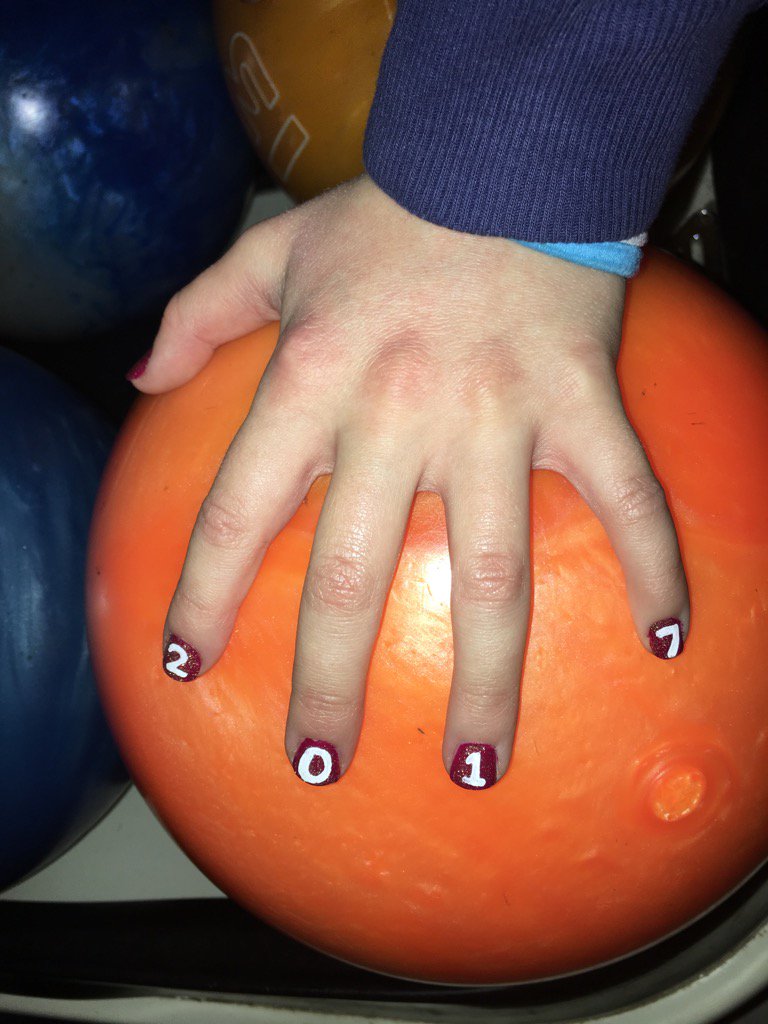 Bowling in the new year :).  May it be full of joy, love, and blessings!