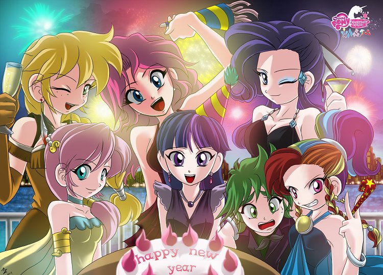 UnlicensedBrony's tweet photo. Happy new year :) (artist src: https://t.co/UjNB35LIxb) #HNY2017 #brony #mlpfim https://t.co/KsRxSGmTE6