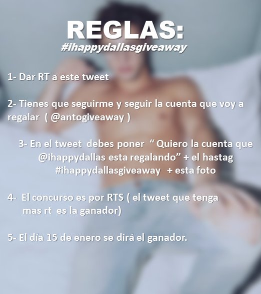 hinchadenicki's tweet photo. Quiero la cuenta que @ihappydallas esta regalando #ihappydallasgiveaway https://t.co/X0UUXItGeV