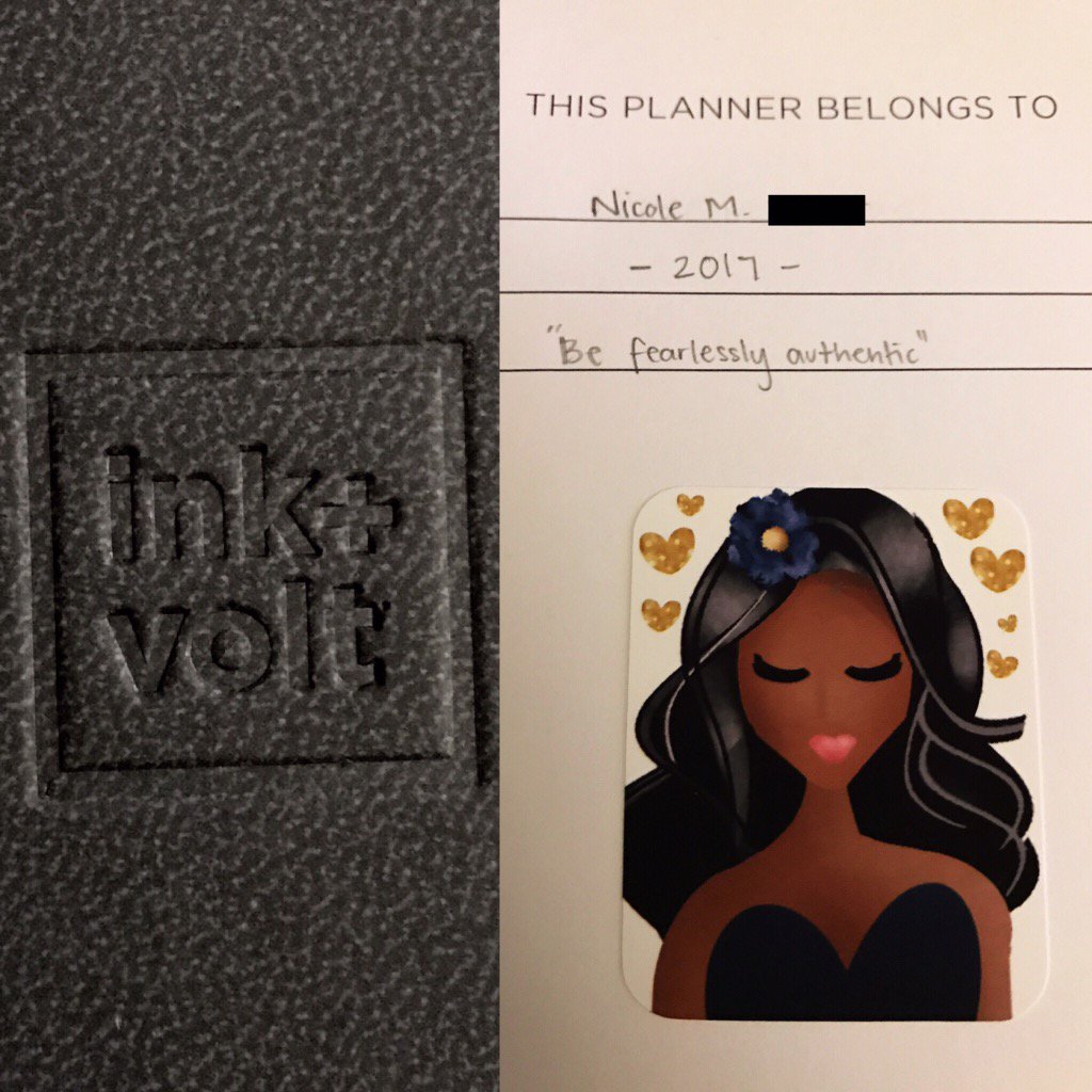 NiMoBa926's tweet photo. @katemats Ready to kick off 2017 with the #VoltPlanner! #2017 #NewYear #BeFearlesslyAuthentic https://t.co/mAPLTrTs3K