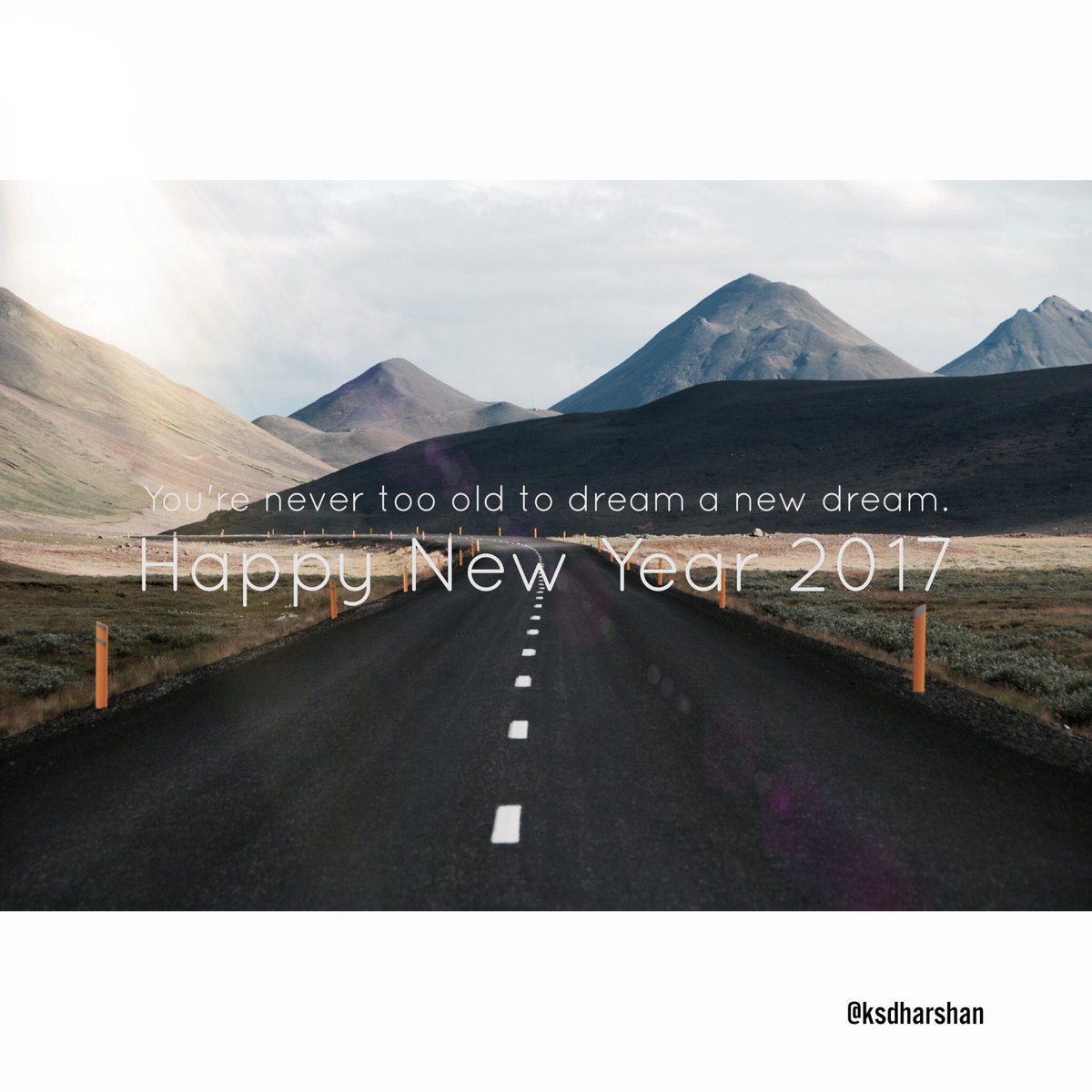 KSDharshan's tweet photo. Happy new year everyone, hope we can #LiveBetter in 2017 and ahead https://t.co/MQJEEAxDaP