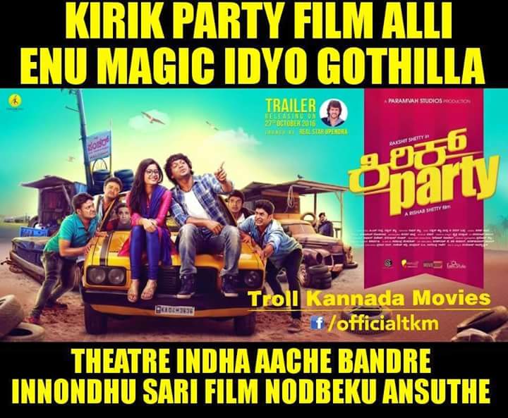 PranavSHegde's tweet photo. One time not enough, the best film..4.5/5.. @rakshitshetty @shetty_rishab @rashmikamm @SamyukthaHegde #krikparty #newyearblockbuster https://t.co/SAd8hphv0a