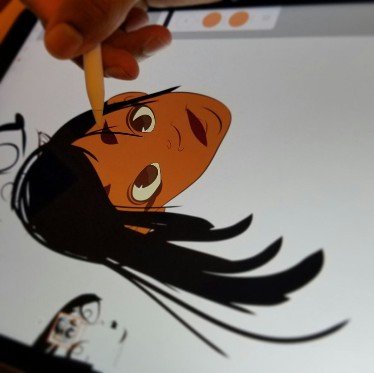 DaveReedart's tweet photo. Doing some practice sketches in Adobe illustrator draw! #vectors #visdev #sketchbook #artwork #design #characterdesign https://t.co/WkjfC1W7Oy