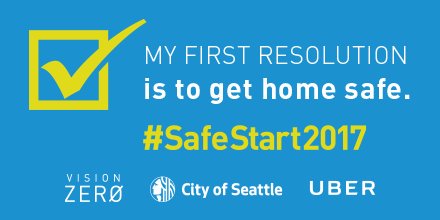 seattledot's tweet photo. Cold temps tonight may impact roads. Celebrate and Travel Safely. $10 off uberPOOL with code: SafeStart2017. #VisionZeroSea https://t.co/FyvTY4qY7p