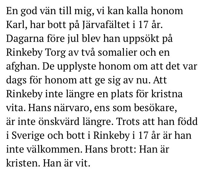 MickeK69's tweet image. Järvafältet – en kränkt och förlorad värld.

ledarsidorna.se/2017/01/jarvaf…

#svpol #migpol #islam