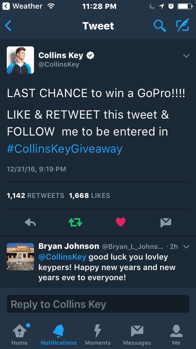 OGXPLRFAN's tweet photo. @CollinsKey #collinskeygiveaway https://t.co/vYTjj9LjiC