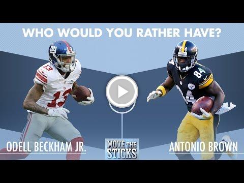 Who Would You Rather Have: Odell Beckham or Antonio Brown... slninja.com/Ezpv #new england patriots #patriots