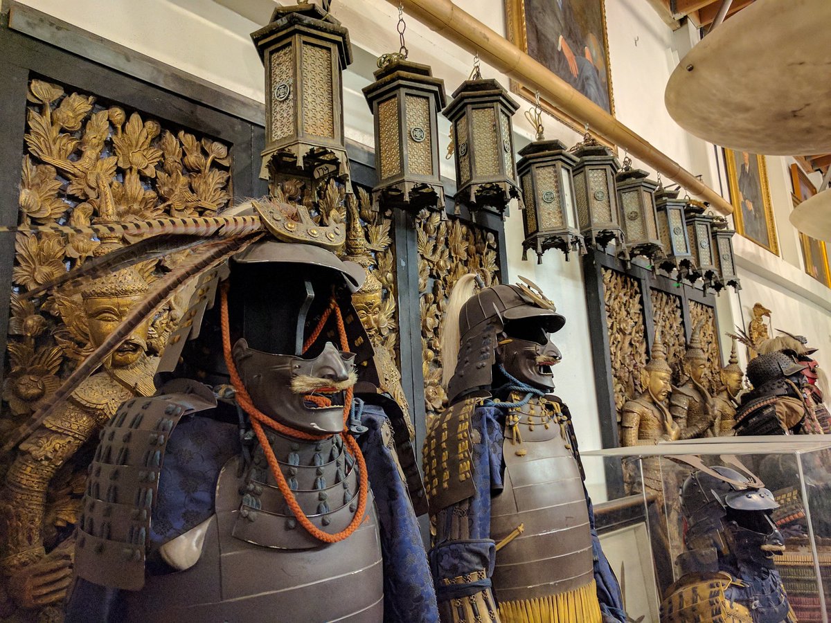 Samurai Costumes in Inception Movie at Warner Bros. Studio Tour Hollywood in Burbank, California