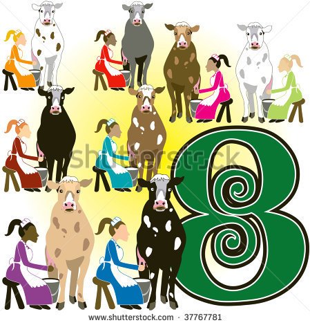 EnableCG's tweet image. The eighth day of Christmas
My true love sent to me
Eight maids a-milking,