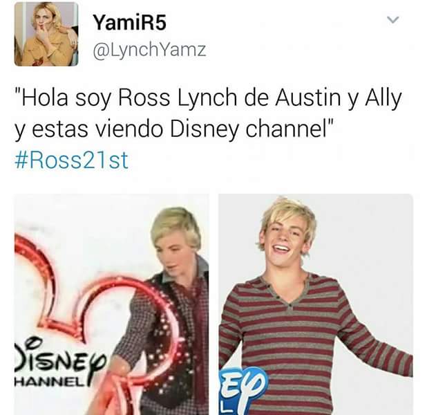 allyson2995's tweet photo. @rossR5  Duele tener que verte crecer a través de una pantalla https://t.co/Z7Bbk6YaZW