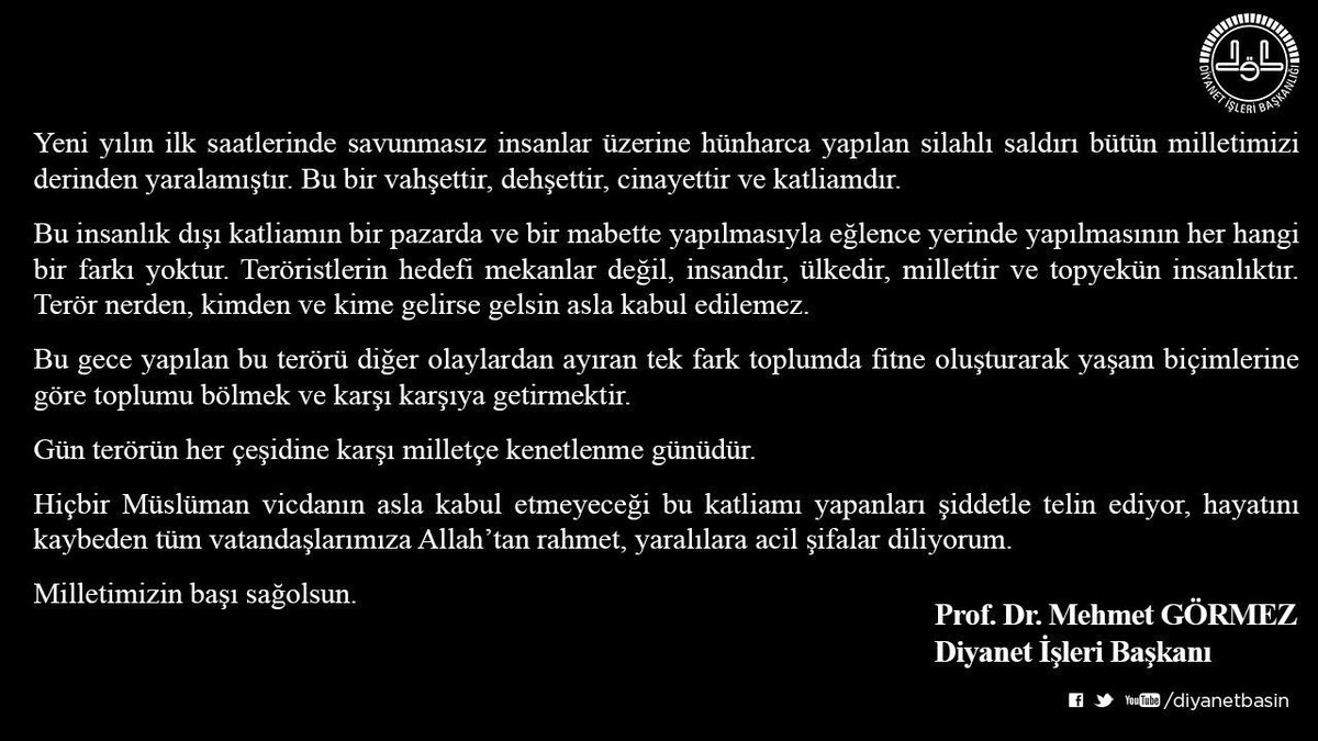 #Diyanet
-2 gün önce: "Değerlerimizle uyuşmayan gayrimeşru davranışlar"
-2 gün sonra "Yaşam biçimlerine göre toplumu bölmek kabul edilemez"