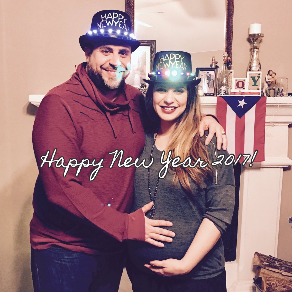 ChristineDmusic's tweet photo. Happy new year from @carloscabanpr, baby &amp; I! May God fill you with blessings more than ever this new year! 🎊🎆🎉👏🏼 https://t.co/CmW4R0XQzJ