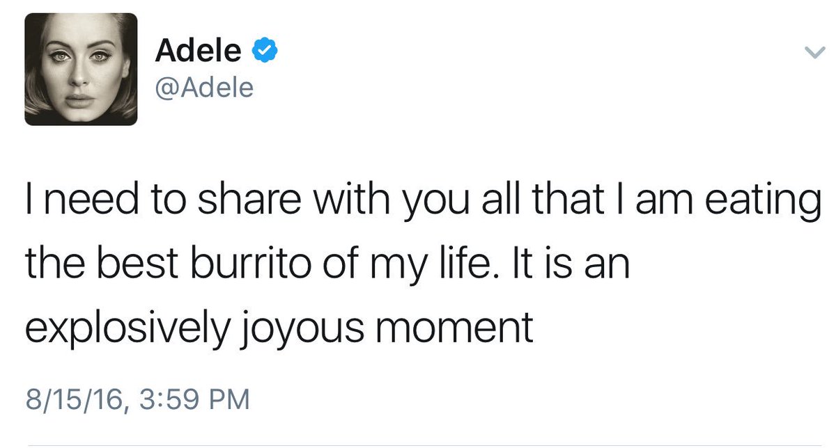 sammylovesAdele's tweet image. ADELE'S BEST TWEET OF 2016