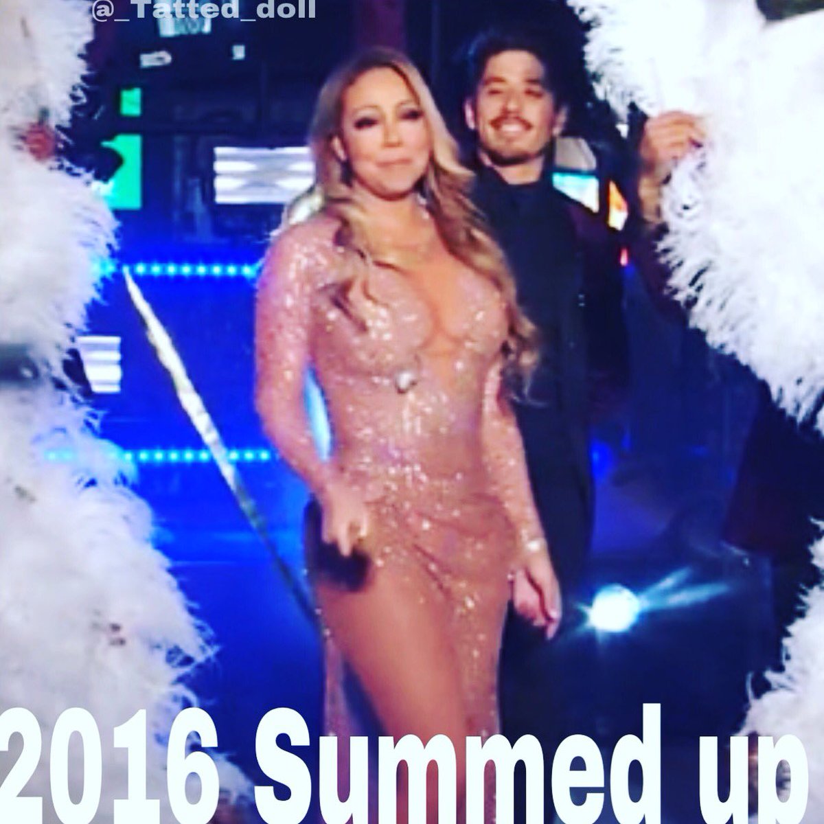 DollFace_Dee's tweet photo. #MariahCarey #2016Fail https://t.co/aqGWkkdafv