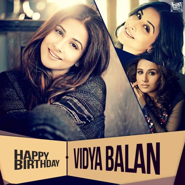 To one of the most power pact performers of Bollywood. Wishing the ooh-la-la girl, Vidya Balan a Happy Birthday! :) 
